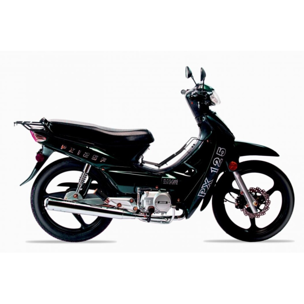 Moto Baccio Cub Px125 F Llanta De Aleacion - Verde 