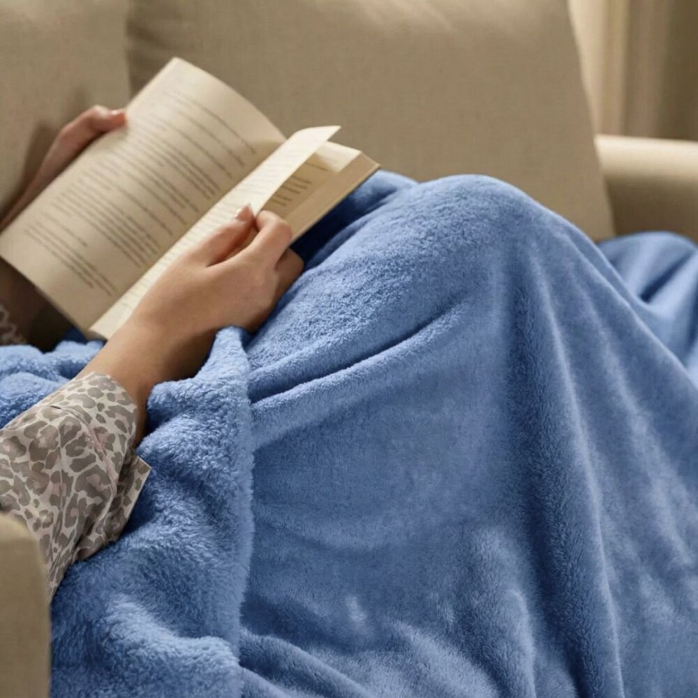 Manta Soft - 180x240cm Celeste