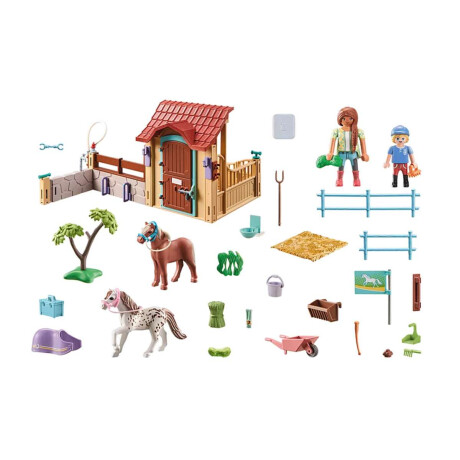 Establo de Caballos Playmobil con Figuras 100 Piezas