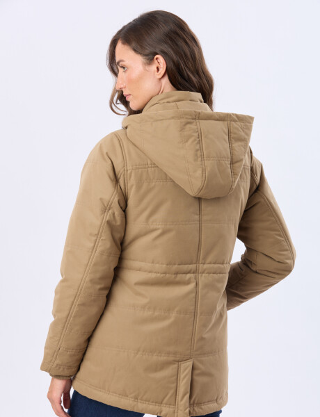 CAMPERA DE ABRIGO CON FORRO DE SHERPA Beige