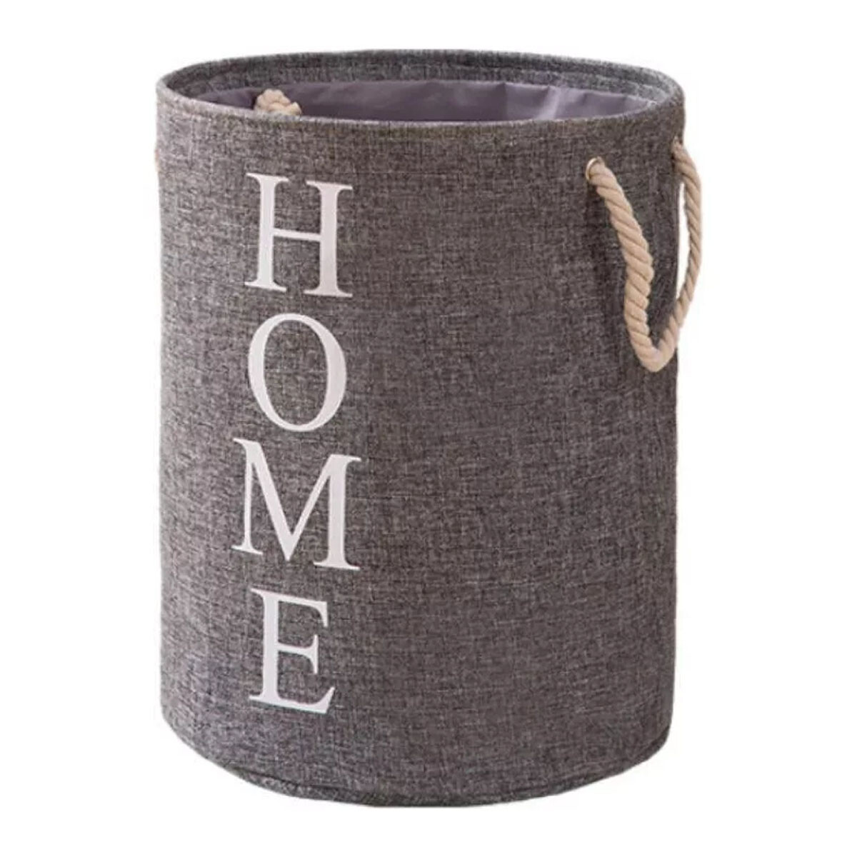 Bolsa Cesta Organizadora Plegable para Lavandería Hogar Home - Gris Oscuro 