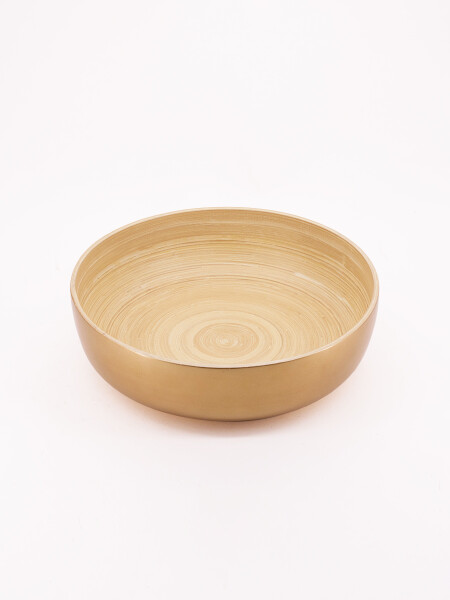 BOWL DE BAMBÚ DORADO