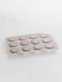 Horno Molde Silicona Muffins, 12un. 8 Color Unico