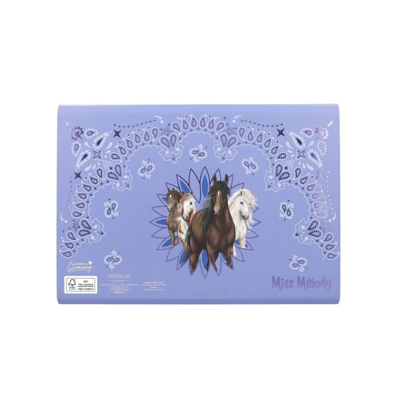 ARCHIVADOR Carpeta Archivadora Infantil Con Notas Y Sobres Top Model - Miss Melody