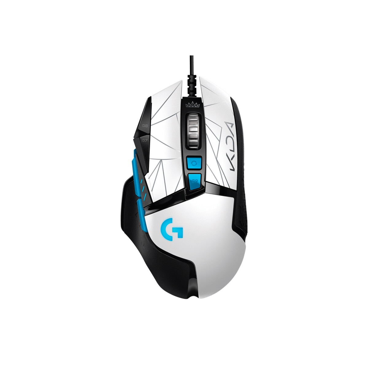 Mouse Logitech G502 Hero K/Da Gaming - Blanco 