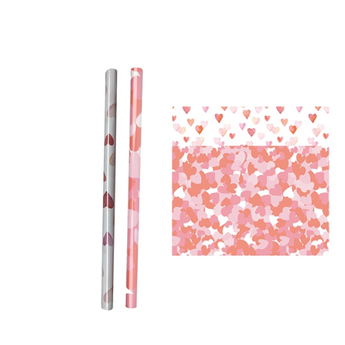 Papel de regalo pink romance - blanco 