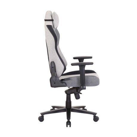 SILLA GAMER TELA-Y-METAL GRIS TOTAL D-314