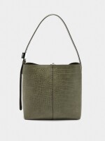 Bolso De Hombro Con Grabado Animal verde