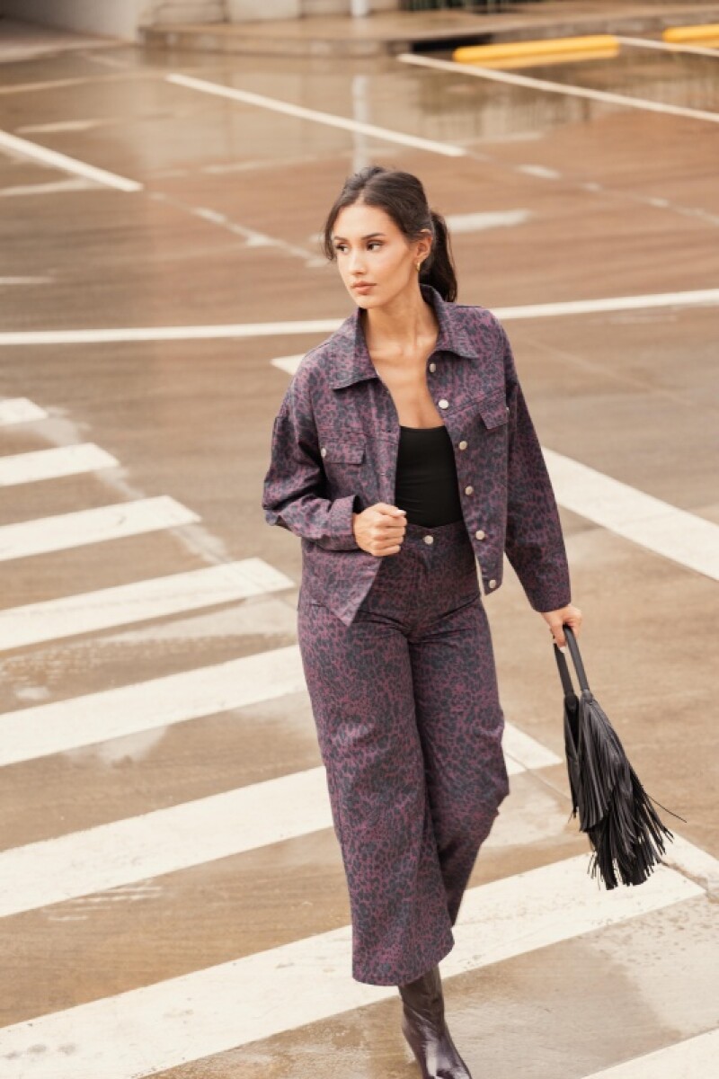 PANTALON MARIANNE MAROON WASHED DENIM 