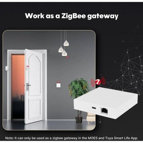 Domótica Moes Mzhub Hub Zigbee Matter Tuya Wifi Ga 001