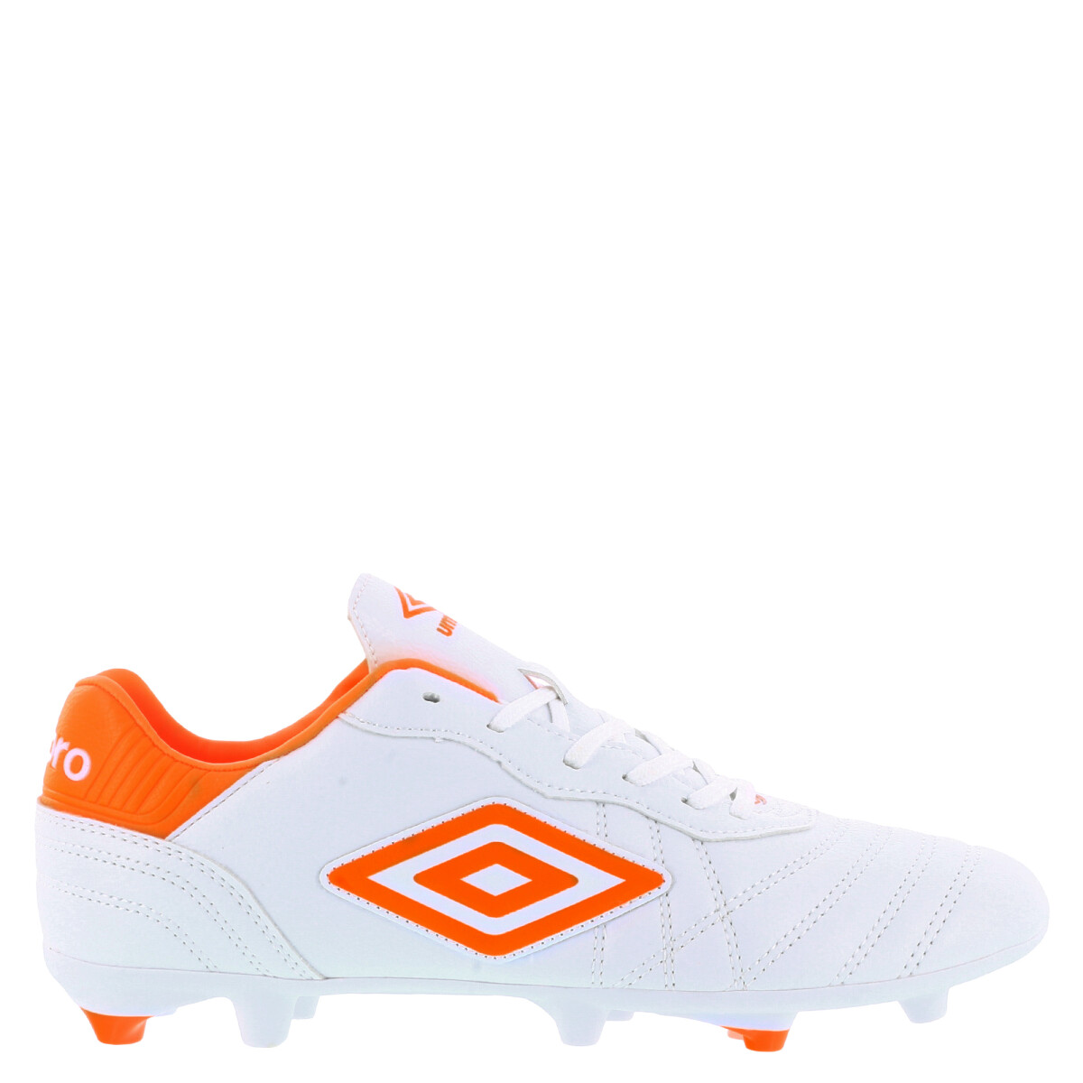 Championes de Fútbol 11 Hombre Umbro Touch FG - Blanco - Anaranjado 