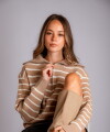 Buzo Rayas beige