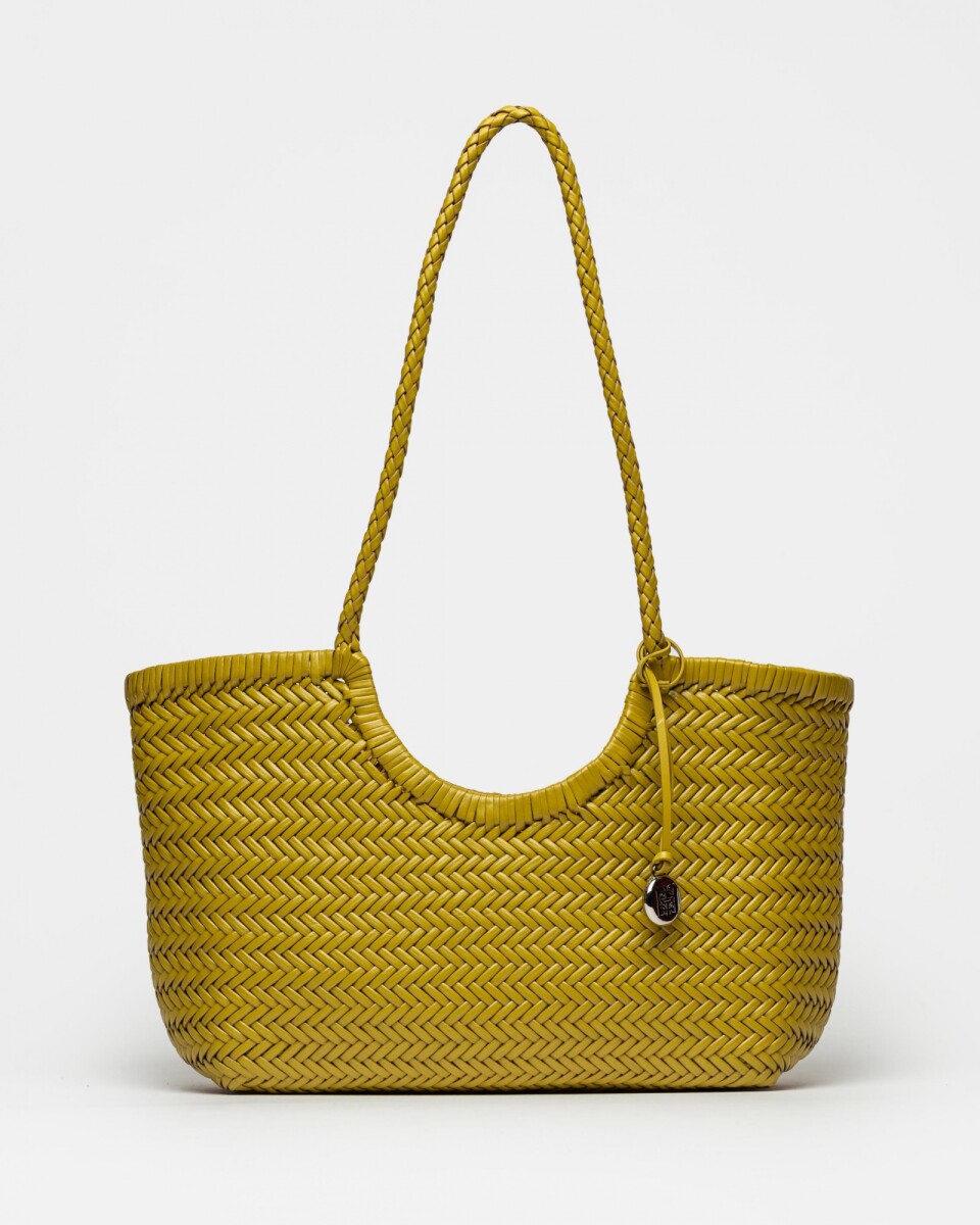 Cartera al hombro Ipanema en cuero curtido natural - Lima 