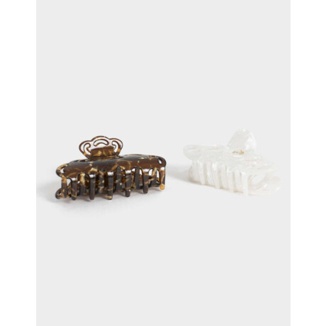 Set De Broches Combinacion Bicolor