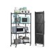 Estanteria Plegable Metalica 4 Estantes Con Ruedas Rack Estanteria Plegable Metalica 4 Estantes Con Ruedas Rack