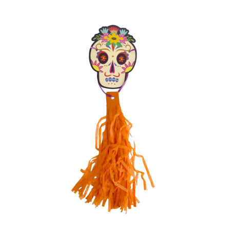 Guinalda de Halloween diseño calaveras multicolor Guinalda de Halloween diseño calaveras multicolor