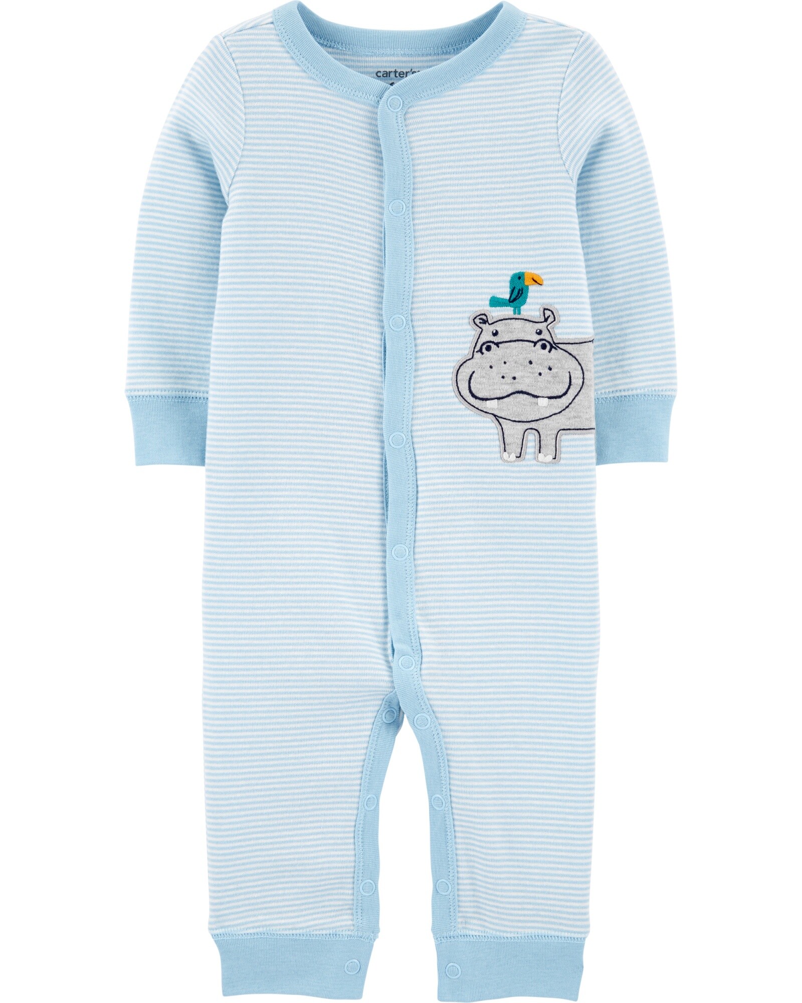 Pijama de algodón con botones estampa — Carter´s