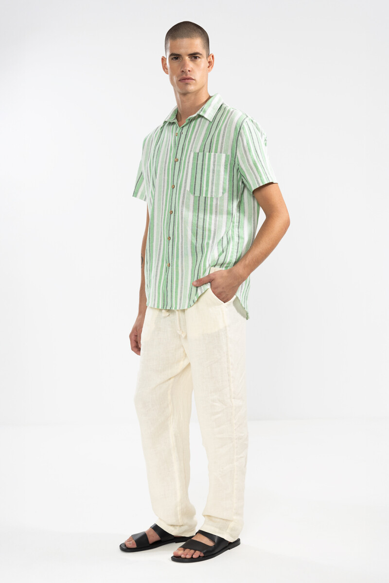 PREMIUM LINEN PANTS Cream