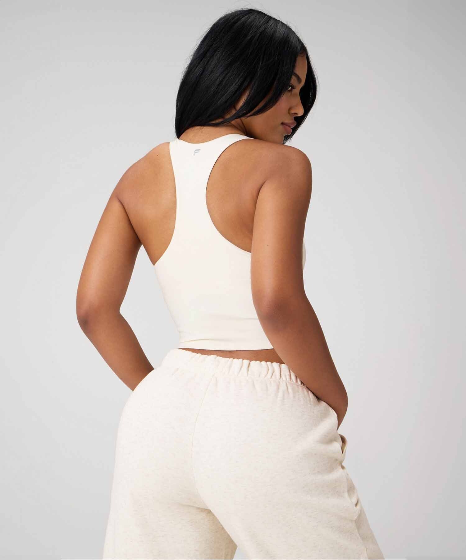 Top Anywhere Cropped Built-In Bra Mujer Bone