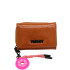 Billetera Trendy con llavero Camel