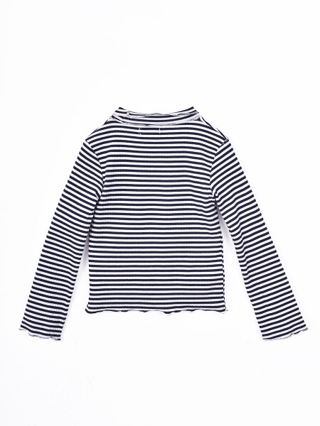 POLERA AGOS STRIPE NEGRO