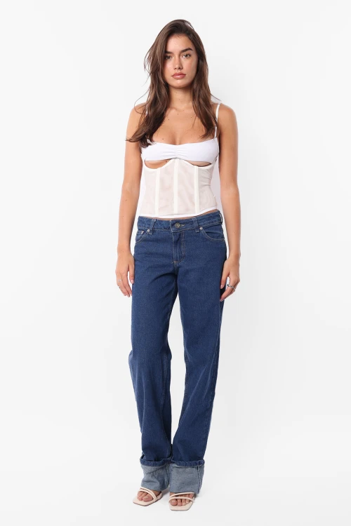 Corset Dusty Blanco