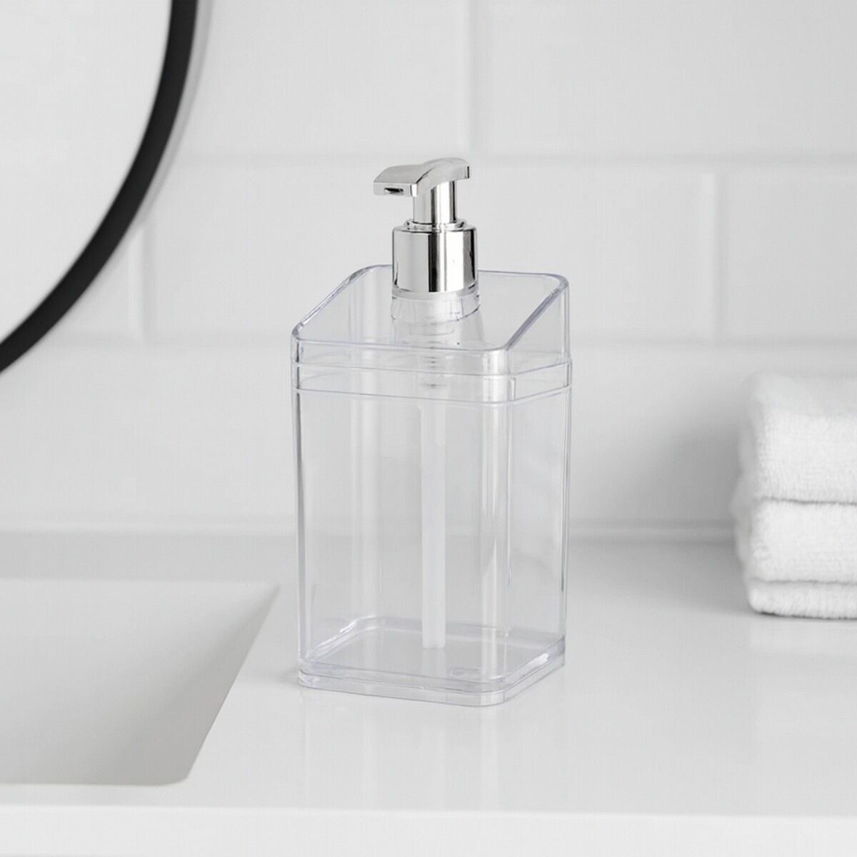 Dispensador de jabón 350ml - TRANSPARENTE 