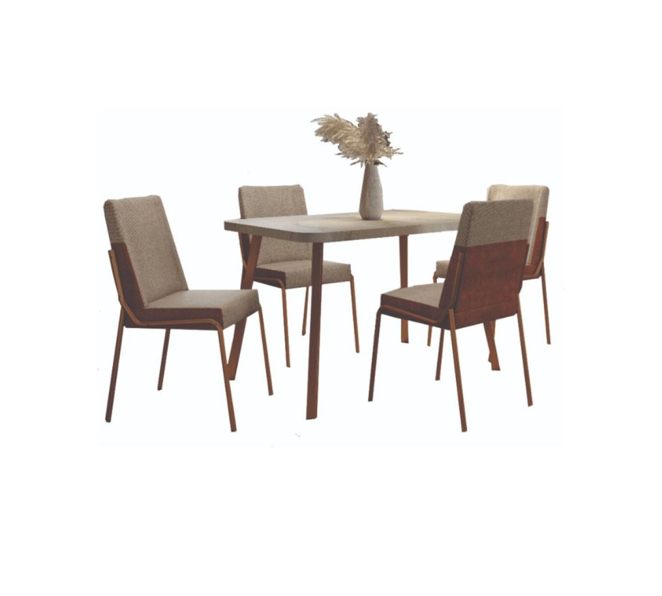 Juego de Comedor Stellar Rectangular 4 sillas 