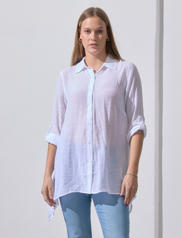 Camisa Larga BLANCO