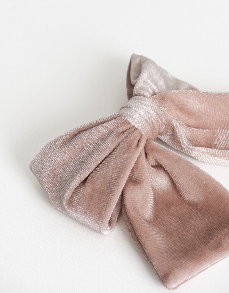 Hebillas Francesas Moño Hebilla Francesa Moño Velvet - Rosa Claro