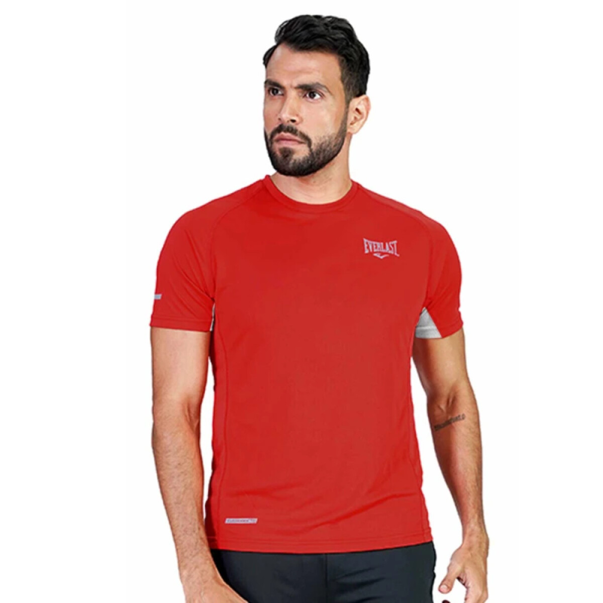 TSHIRT MEN POLY EVERLAST SEASONAL RD/WT XXL - RD/WT 