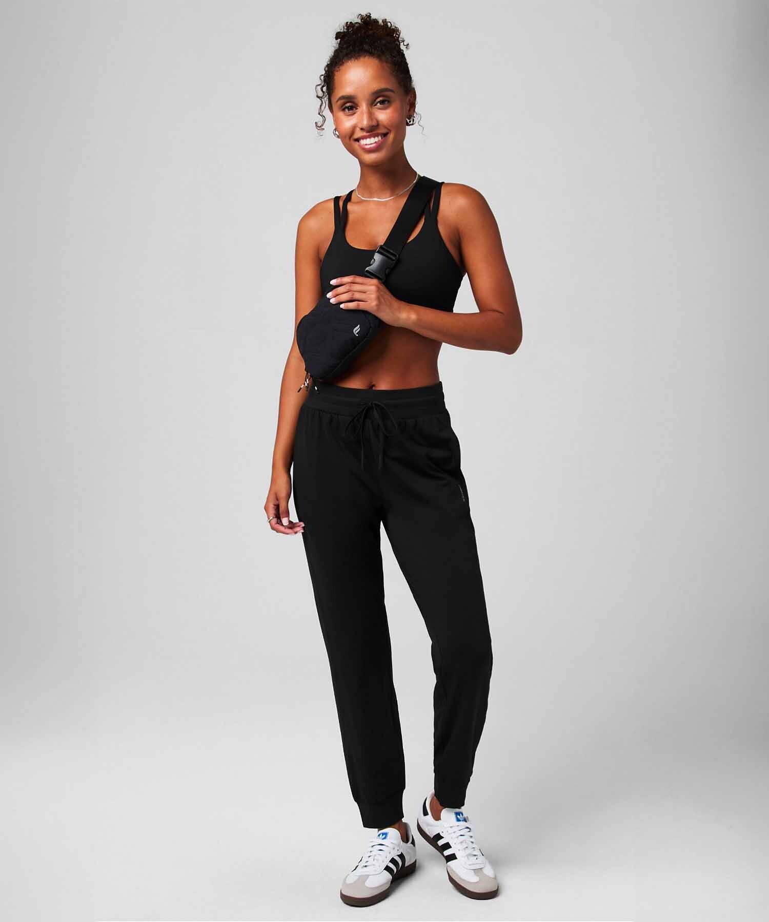 Leggings Jogger Cloud Jersey Mujer Black