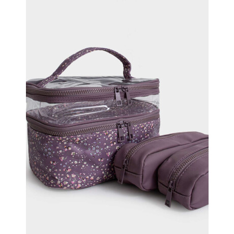 Set De Portacosméticos Combinacion Bicolor