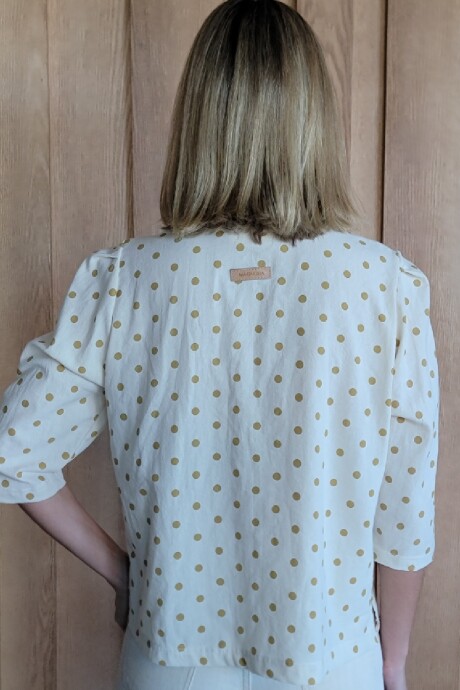 Camisa Carlotta 2.0 Polka Dot Mostaza
