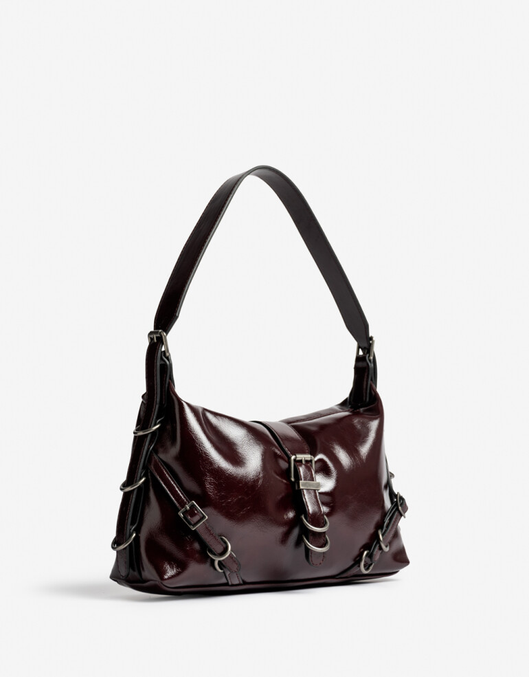 City Cartera Baguette Burgundy - Rojo Cereza