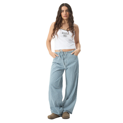 Pantalon Roxy Holgados Lined - Celeste Pantalon Roxy Holgados Lined - Celeste