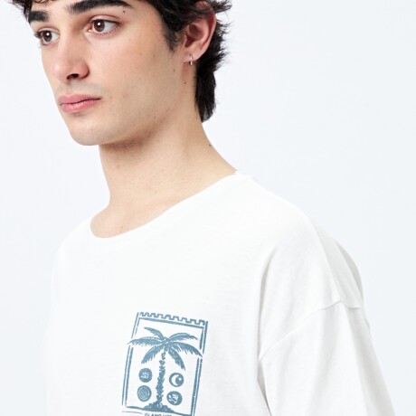 REMERA POSTCARD Blanco