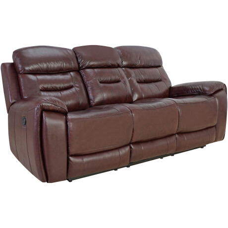 SILLÓN 3 CUERPOS CUERO MEMPHIS CHOCOLATE