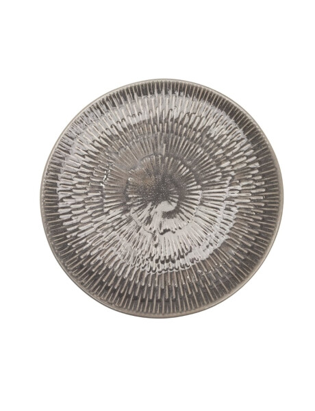 PLATO DE POSTRE CERAMICA D22CM TEXTURA GRIS PLATO DE POSTRE CERAMICA D22CM TEXTURA GRIS