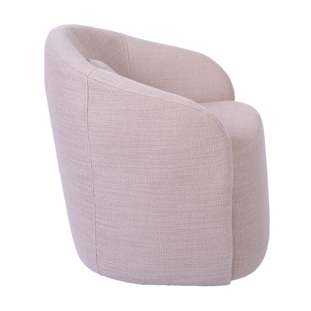 BUTACA GIRATORIA TELA NATURAL-BEIGE PARIS BEIGE