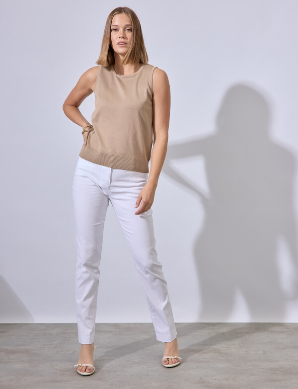 Musculosa Tejida KHAKI