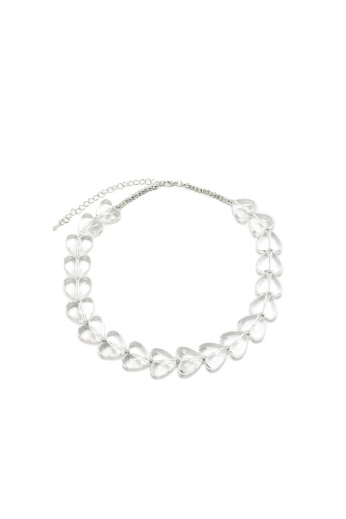 Collar Corazones Transp.