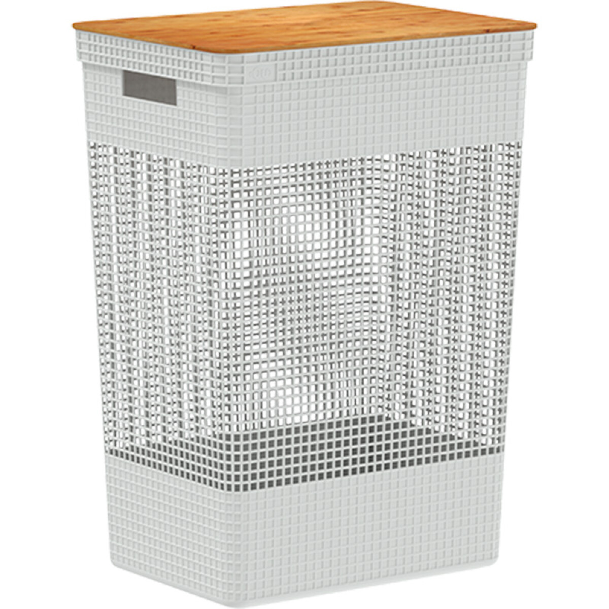 Organizador Alto l Tapa de Bambú - Blanco 