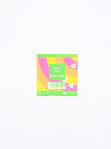 PAPEL GLACE FLUO MULTICOLOR