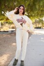Colorado Mountain Crewneck Beige