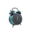 Reloj despertador retro metálico con doble campana 10*17 Verde