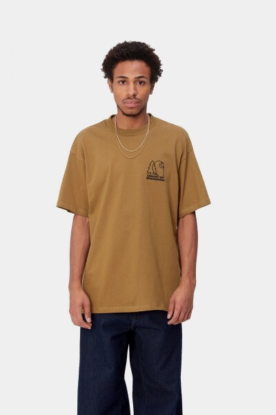 S/S Groundworks T-Shirt Marron