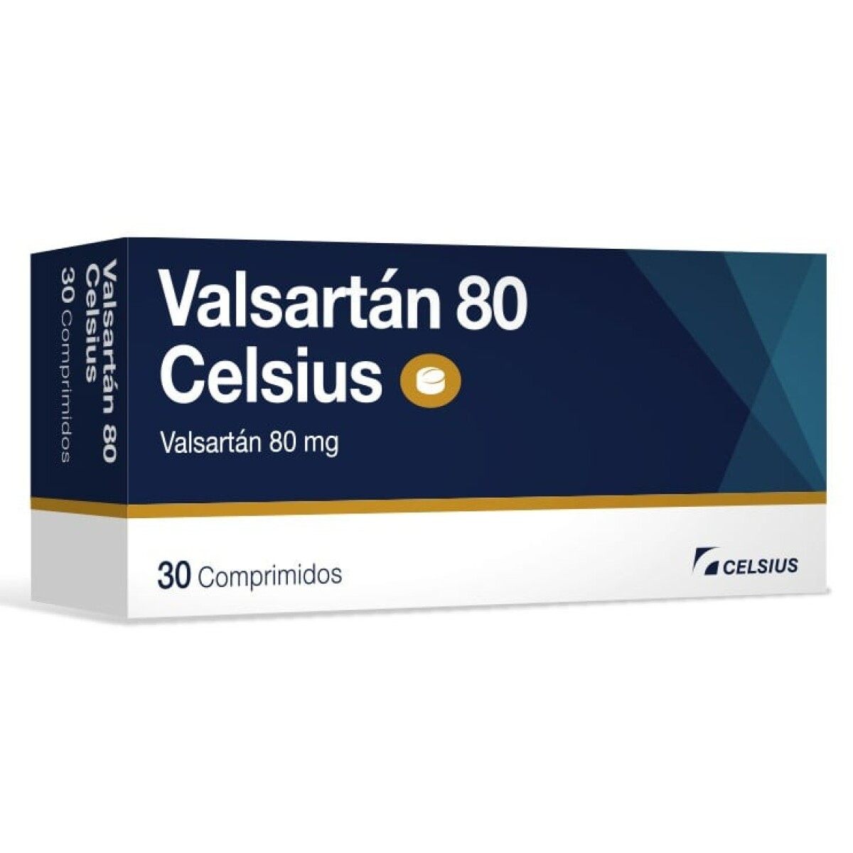 Valsartán 80 Mg X30 Comprimidos Celsius Antihipertensivo 