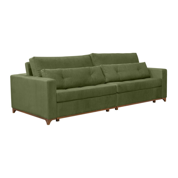 Sofá Sillón Qatar 4 Cuerpos Living VERDE