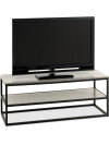 Mueble TV DOKKEDAL 1 estante hormigón/negro Mueble TV DOKKEDAL 1 estante hormigón/negro